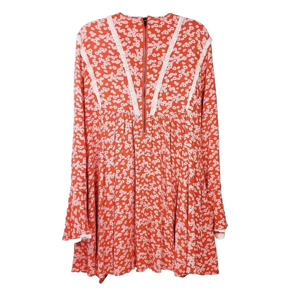 Y2K Free People Cottagecore Fairy Whimsy Babydoll Mini Oversize Dress /Top Small - Picture 3 of 10
